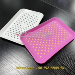Plastic & rubber non-slip serving tray two component mold