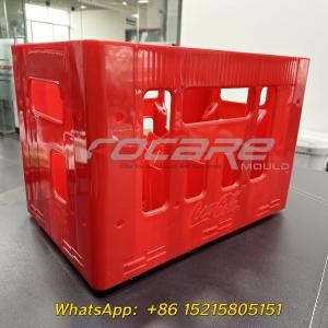 Plastic bottle crate injection mold