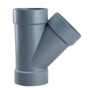 Plastic injection mold for PVC pipe fitting 45degree tee