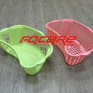 Plastic laundry basket injection mold making