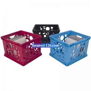 Plastic storage cube, file crate injection mold supplier