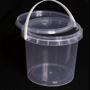 Transparent food bucket thin wall mold