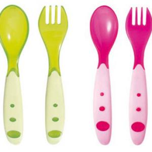 Two color baby spoon mold