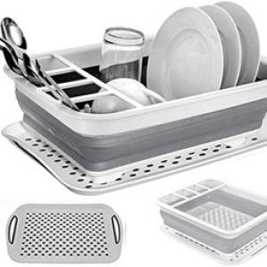 Two color folding dish rack mold 