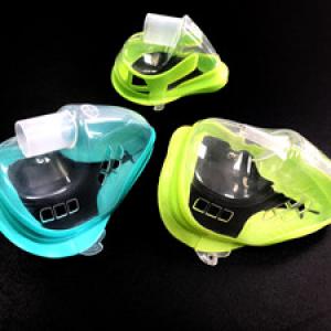 Two color bi material oxygen mask mold 