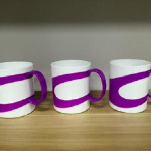 Two color plastic mug mold