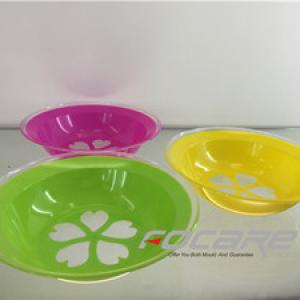 Two color plastic plate mold 