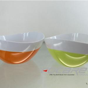 Two color salad bowl mold