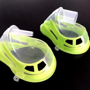 Two component paediatric medium concentration oxygen  mask mould