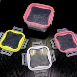 Two color lunch box cover mold 